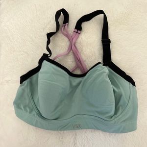 Teal & Lilac Sports Bra with Clasp Closure